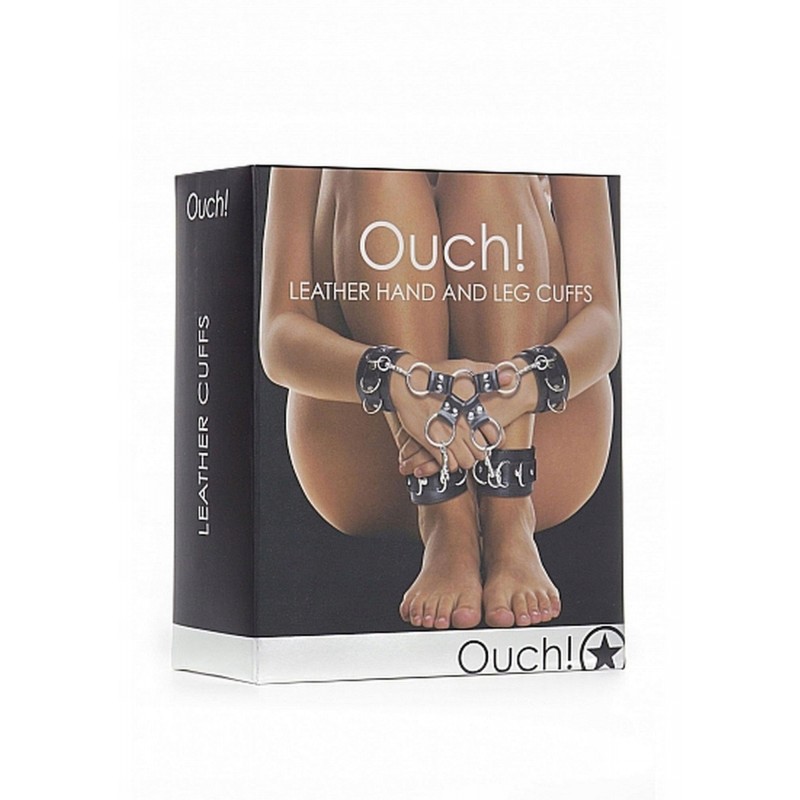 Leather Hand І Legcuffs - Чорний
