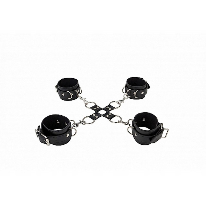 Leather Hand І Legcuffs - Чорний