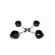 Leather Hand І Legcuffs - Чорний