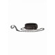 Ouch - Elegant Collar with Leash - Титановий сірий