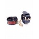 Фетиш B - Series Handcuffs with cristals 3 см Червона лінія