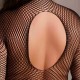 Бодістокінг з fishnet structure, open crotch and turtle neck.