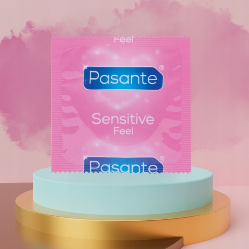 Презервативи Тонкі Pasante Sensitive Змащені Латексні Гладкі 144 шт