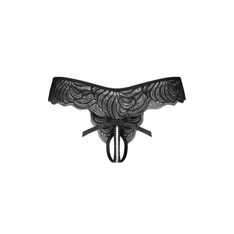 Стрінги Obsessive Trinise розмір L/XL чорні