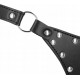 OUCH! Xtreme модель PU Leather чорний пояс з ланцюжком, регульований