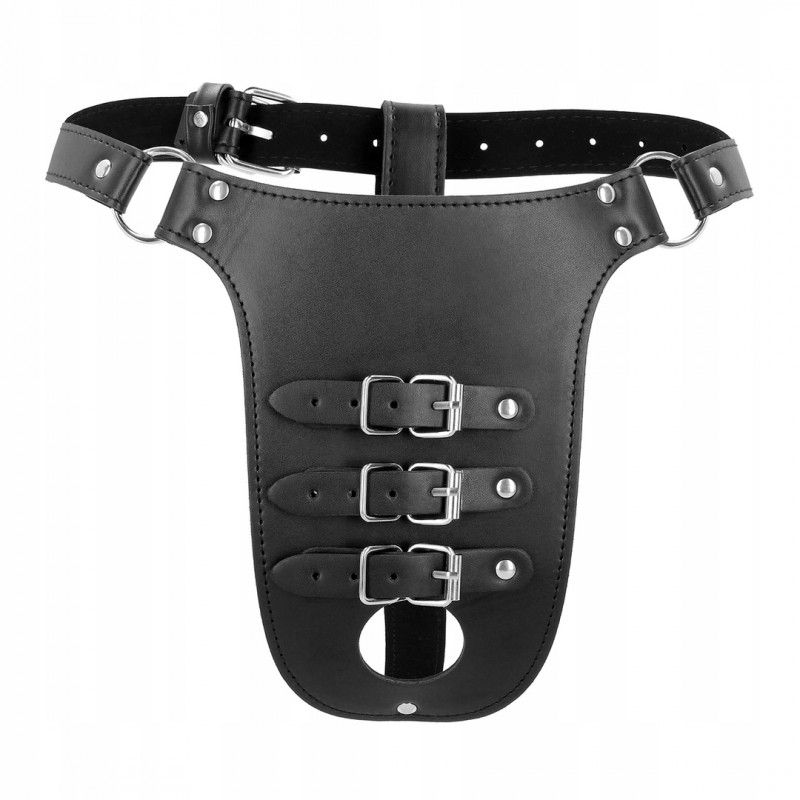 OUCH! Xtreme інтимний пояс PU Leather з ремінцями, чорний, регульований