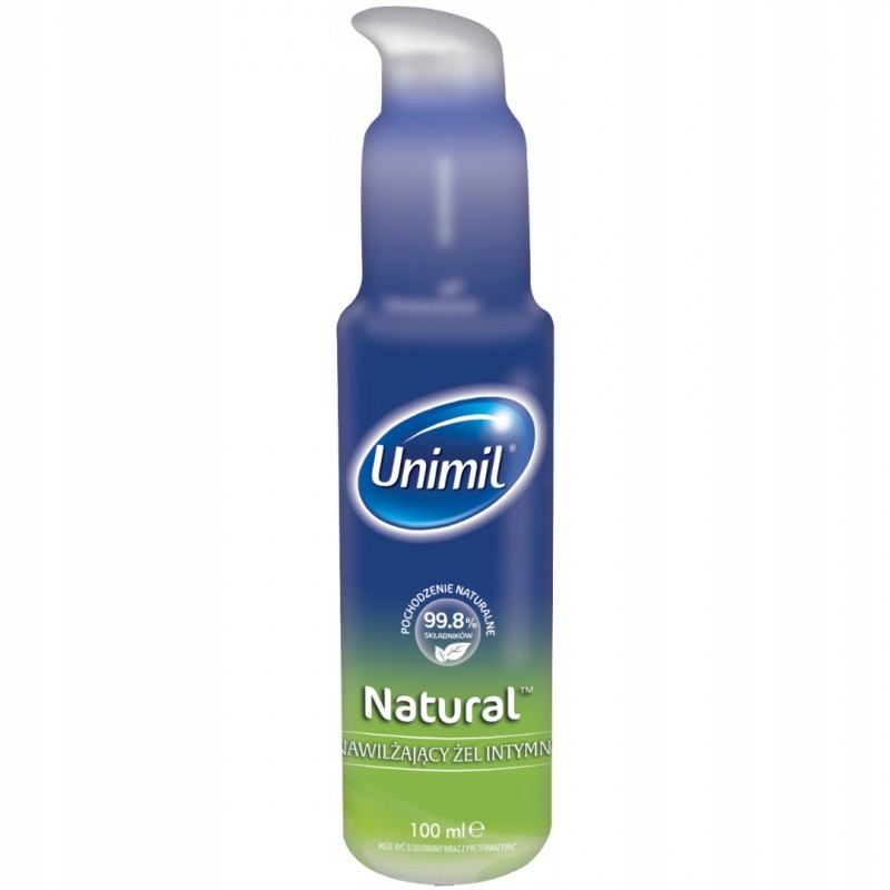 Гель Інтимний Зволожуючий Любрикант UNIMIL Natural 100мл ЕФЕКТИВНИЙ Бонус