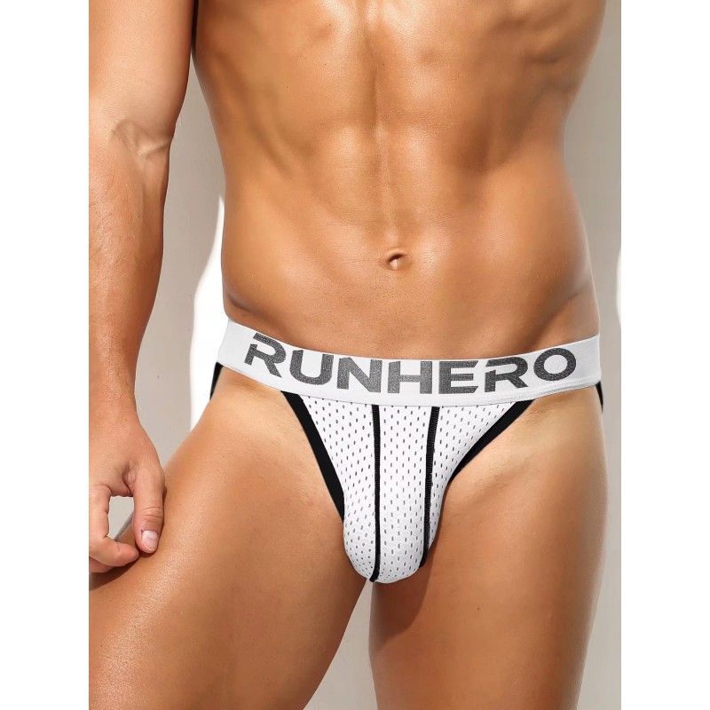 СЕКСУАЛЬНА ДИХАЮЧА SLIPKI ТАНГО RUNHERO MESH БІЛИЙ XL
