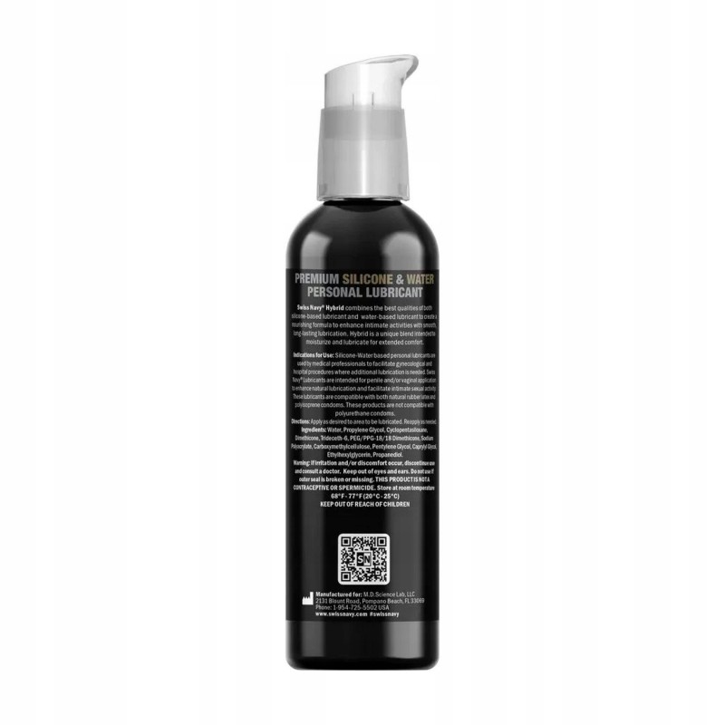 Гібрид - Преміум Silicone and Water Hybrid Lubricant - 4 фл oz / 118 мл