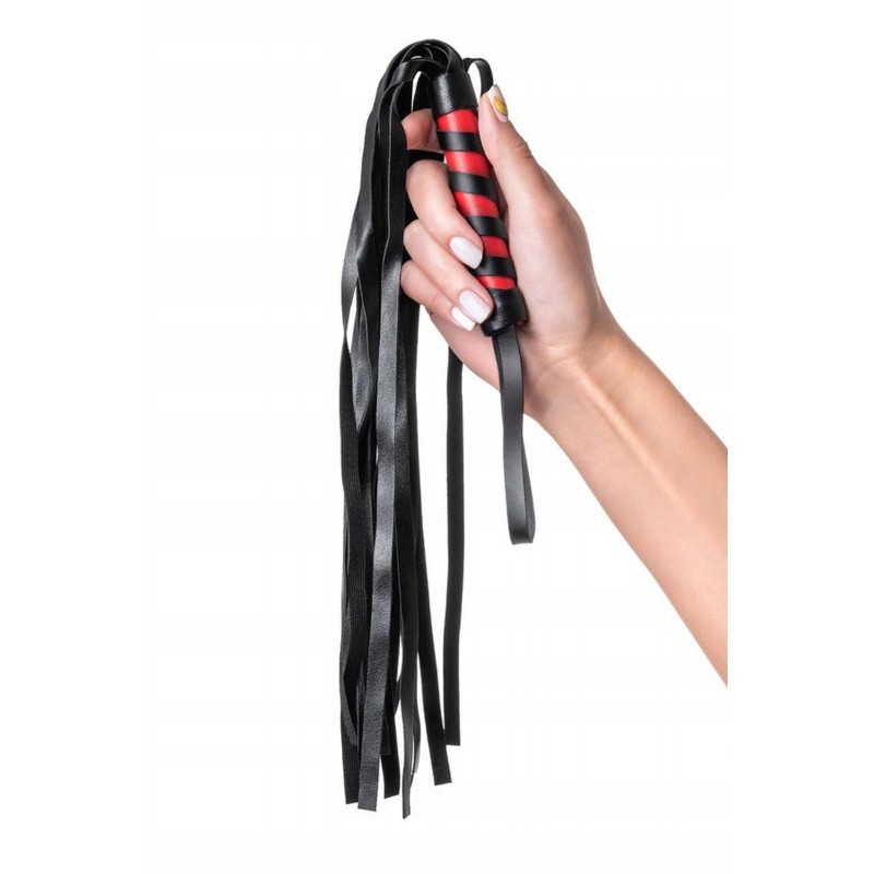 Анонім флоггер, PU leather, black, 45 см