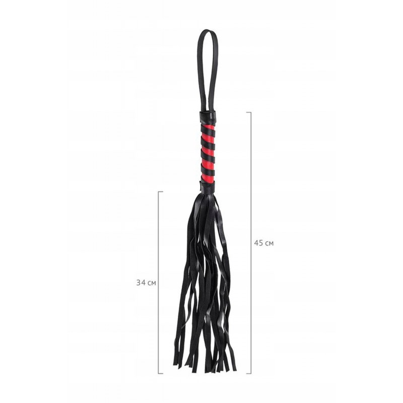 Анонім флоггер, PU leather, black, 45 см