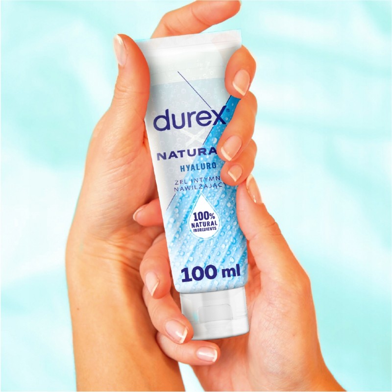 DUREX NATURALS HYALURO Інтимний Гель Водяний Любрикант Анальний 100мл Зволожуючий