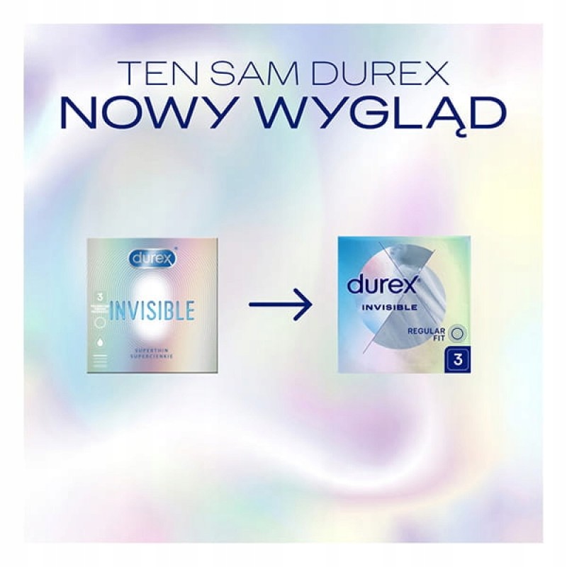DUREX INVISIBLE презервативи тонкі 3 шт.