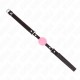 KINK Ball Gag Pink Gold 4 см - Ремінець 60х2 см, силікон і метал