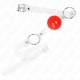 KINK Red Transparent ПВХ м'яч 4 см з регульованим ремінцем
