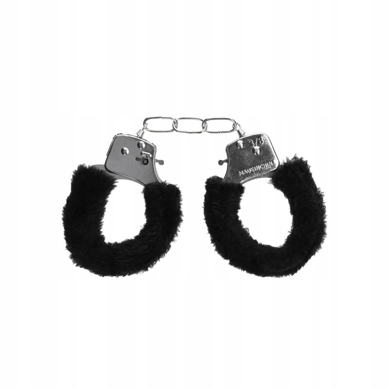 Pleasure Handcuffs Пухнастий Чорний