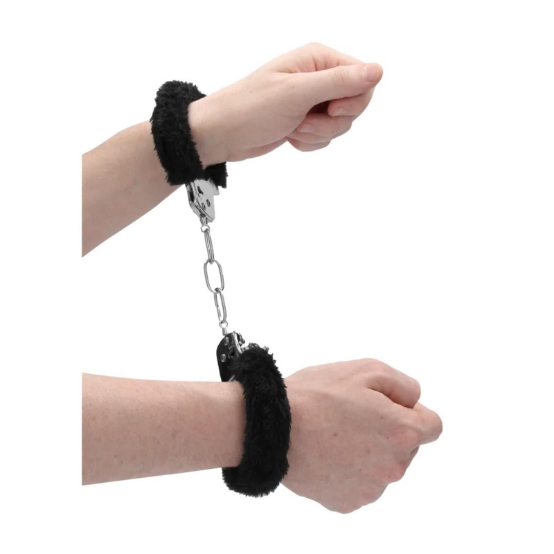 Pleasure Handcuffs Пухнастий Чорний