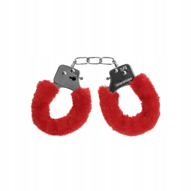 Pleasure Handcuffs Пухнастий Червоний