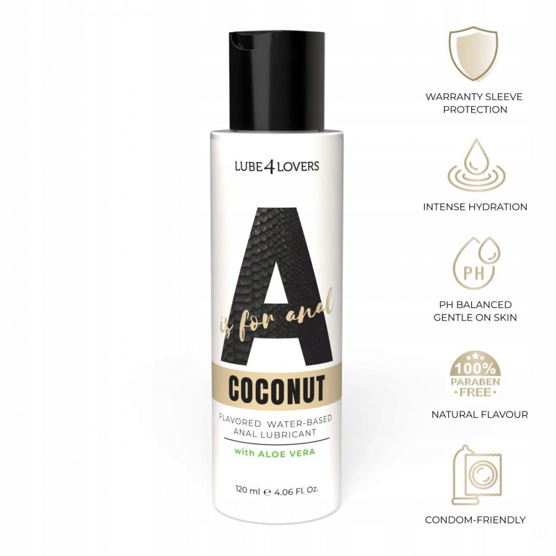 Анальна змазка A Is for Coconut, кокосова, 120 мл
