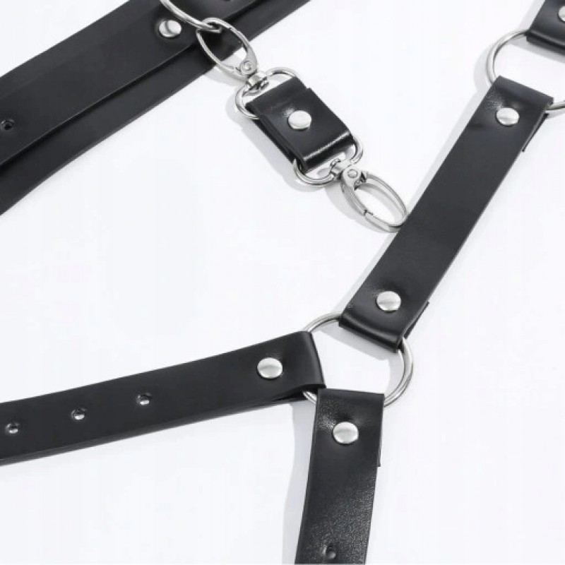 Комплект Еротична білизна Збруя БДСМ Harness Наручники Нашийник Секс Гаджети
