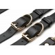 XR Brands Temptress Набір ременів для стегон та зап'ясть Чорний Веган