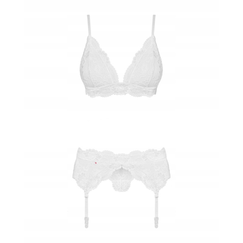 Комплект білизни 3 предмети білий S/M