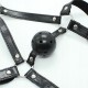 Кляп-Маска для Обличчя з Кулевим Кляпом Head Harness+Ball Gag