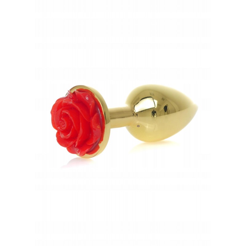 Плаг-прикраса Золотий PLUG ROSE - Червоний