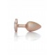 Плаг-прикраса Перлина Золоте Серце PLUG - Clear S