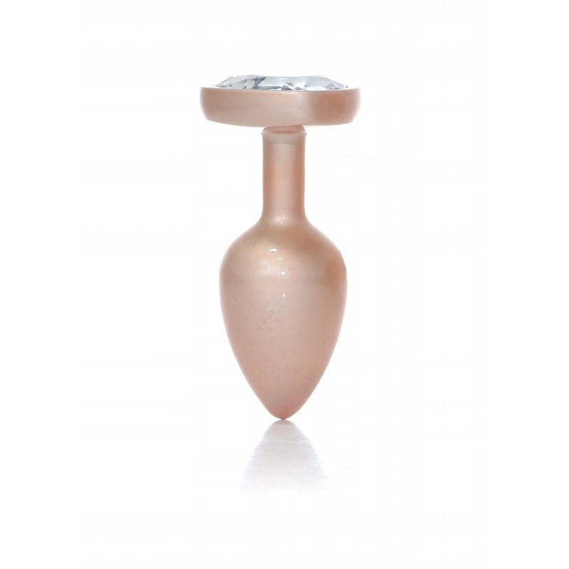 Плаг-прикраса Перлина Золоте Серце PLUG - Clear S