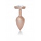Плаг-прикраса Перлина Золоте Серце PLUG - Clear S