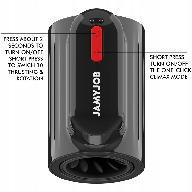 Мастурбатор JAMYJOB VORTEX USB обертання поштовхи 10 режимів