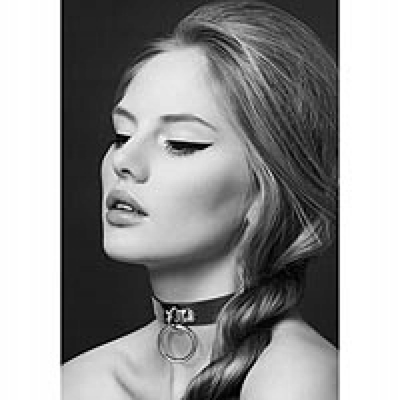 Кольцо для ошейника Bijoux Pour Toi, металлическое, BDSM, черное