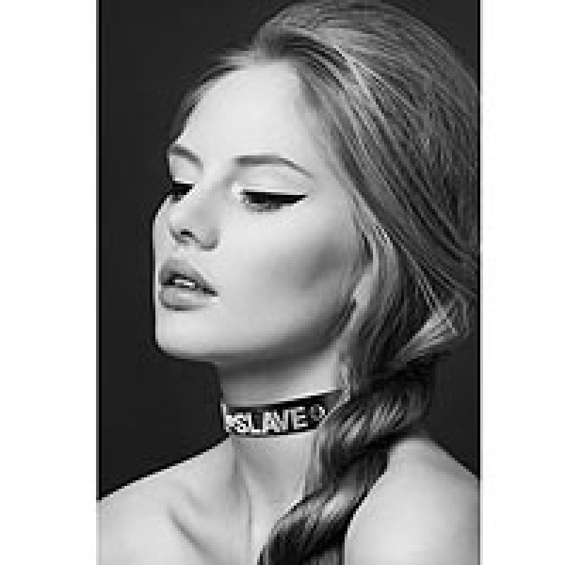 Нашийник Bijoux Pour Toi Slave чорний