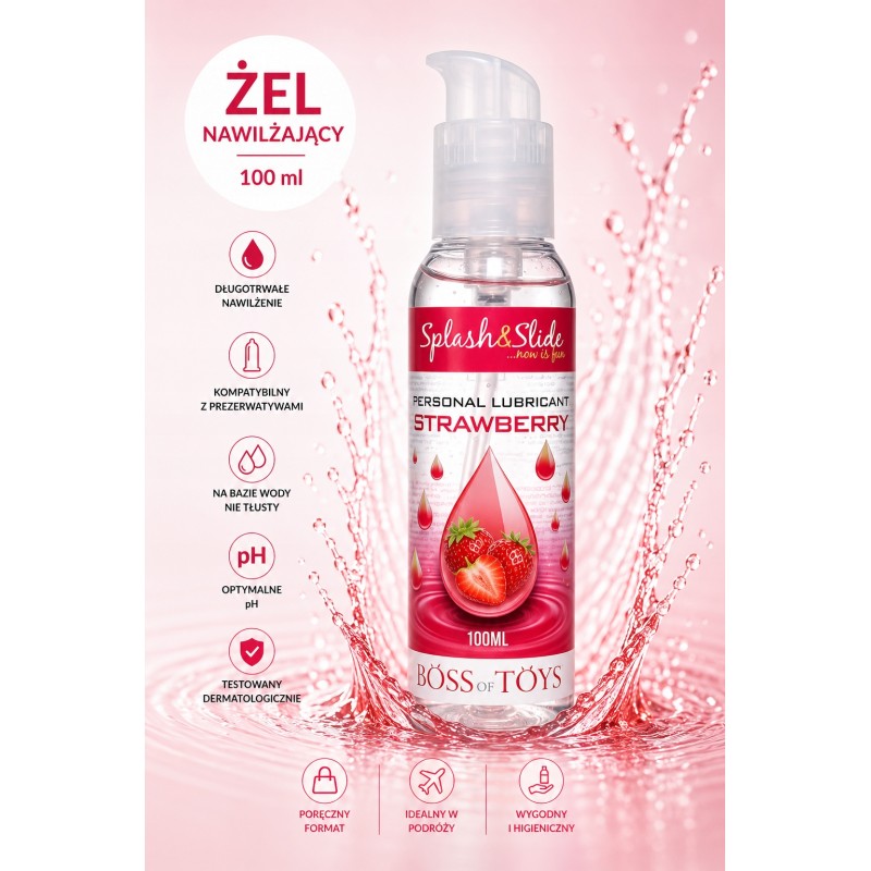 Полуничний гель Splash & Slide Strawberry 100 мл
