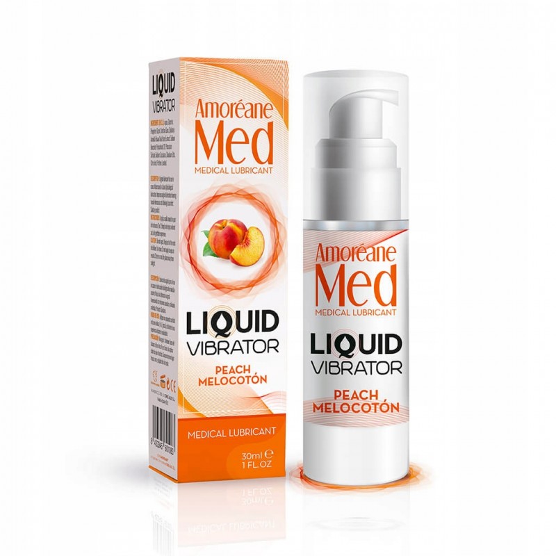 Лубрикант Liquid Vibrator Peach 30 мл Amoreane
