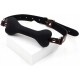Намордник БДСМ з силіконовою кулькою, регульований, зі шкіри PU для пар