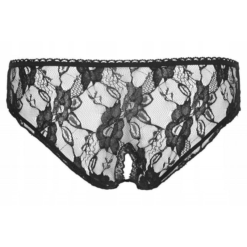 Жіночі трусики Cottelli Lingerie (C2310155), мереживні трусики чорні S