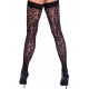 Панчохи самотримаючі Cottelli Legwear leo чорні силікон 30 den роз. 5