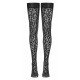 Панчохи самотримаючі Cottelli Legwear leo чорні силікон 30 den роз. 5