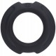 Doc Johnson Flexisteel інтимне кільце 3,5 см сталь і силікон чорний