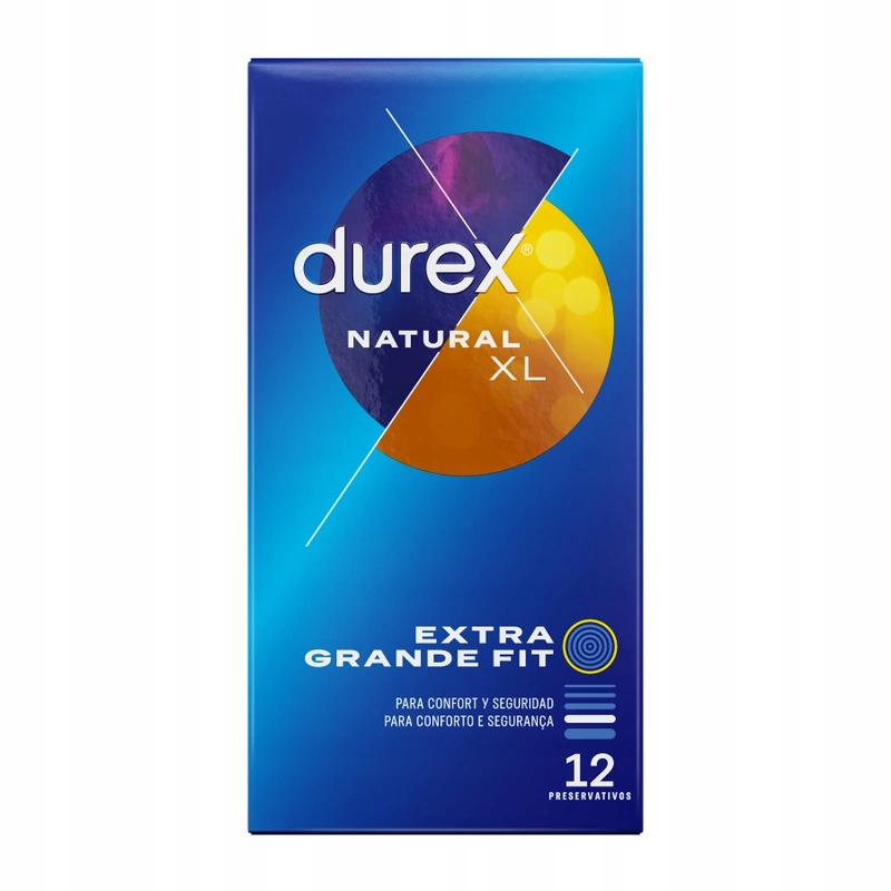 Durex Natural XL 12 шт. презервативи збільшений розмір латекс
