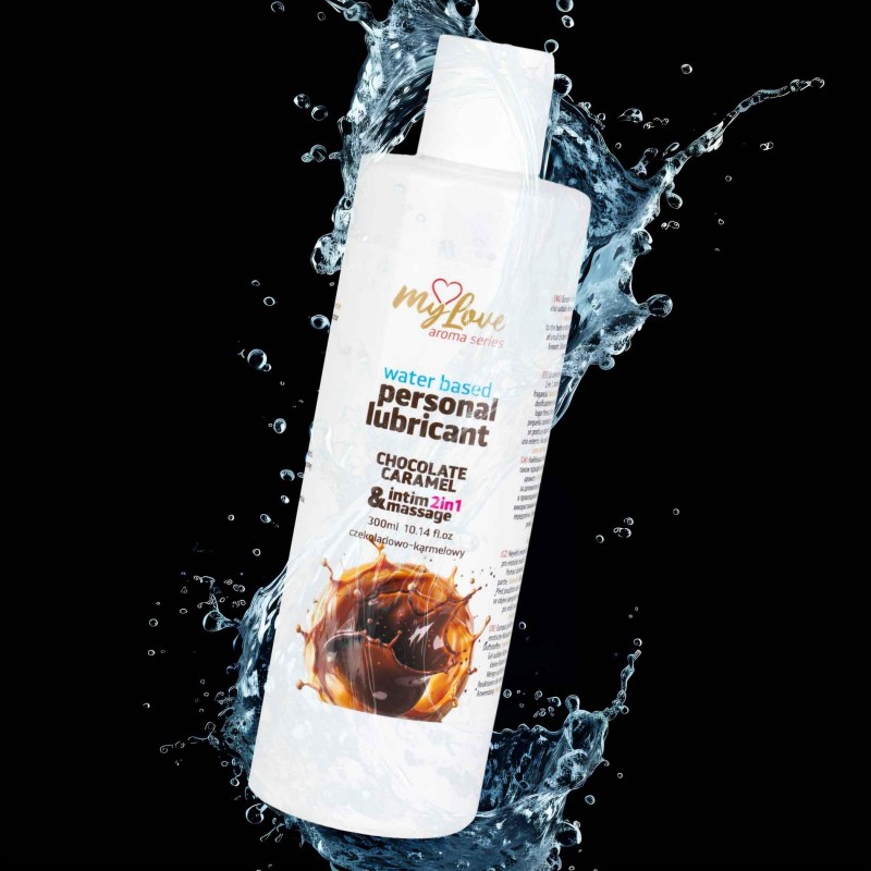 MyLove Aroma Series Інтимний та масажний гель 2в1 Шоколад Карамель 300 мл