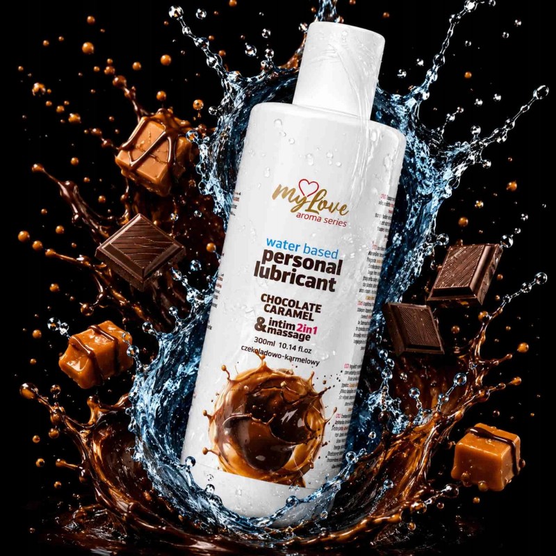 MyLove Aroma Series Інтимний та масажний гель 2в1 Шоколад Карамель 300 мл