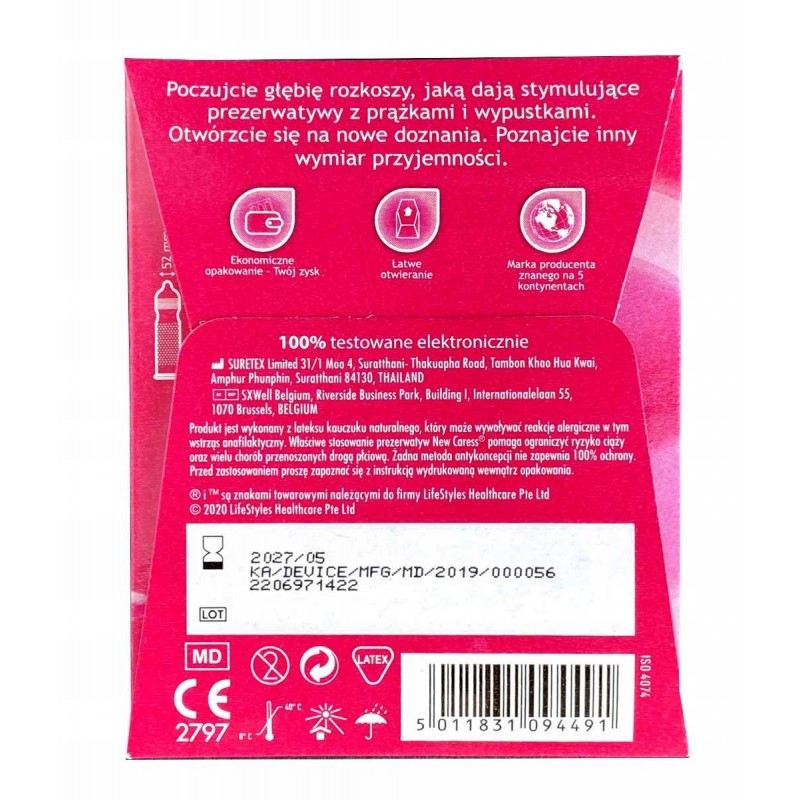 Презервативи NEW CARESS Pleasure 3 шт.