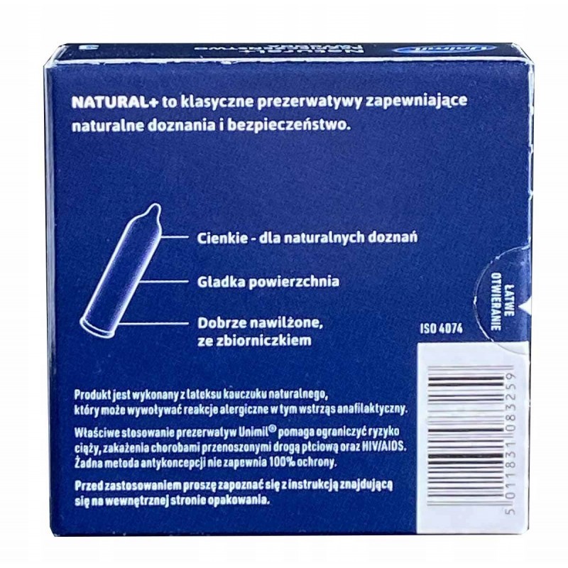 Презервативи UNIMIL Natural 3 шт.