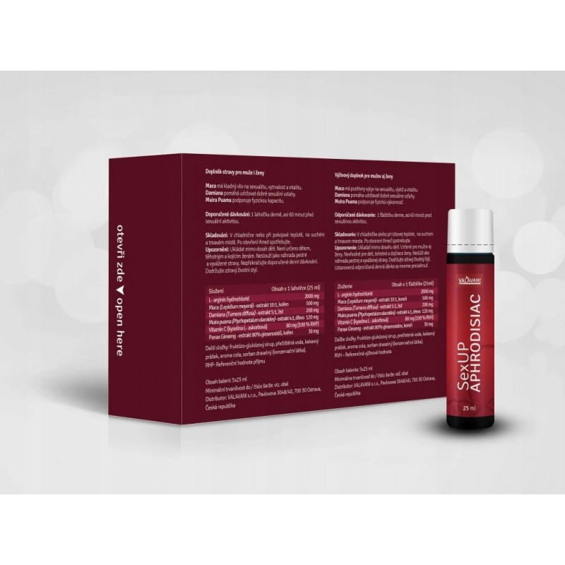 Рідкий афродизіак для чоловіків і жінок Valavani - SexUP - 5x25мл