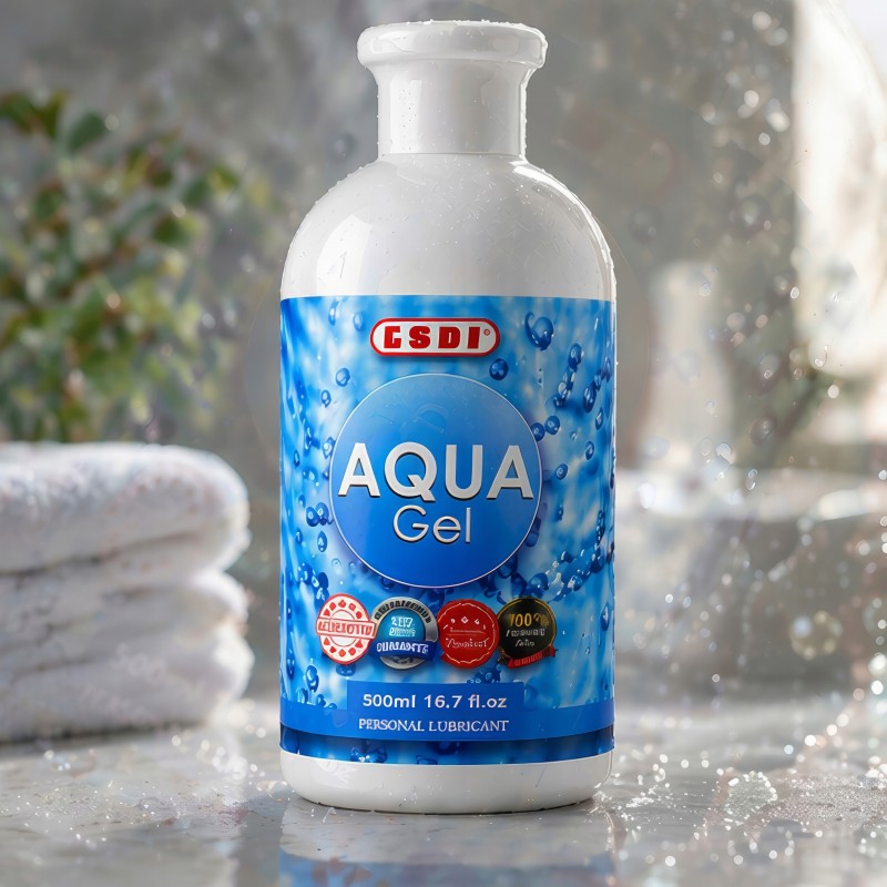 Лубрикант Aqua Gel 500 мл Інтимний гель на водній основі Зволожуючий для сексу Ковзання