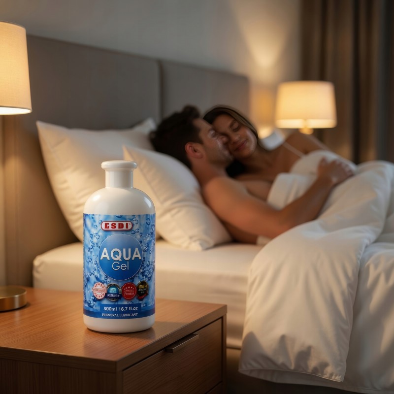 Лубрикант Aqua Gel 500 мл Інтимний гель на водній основі Зволожуючий для сексу Ковзання