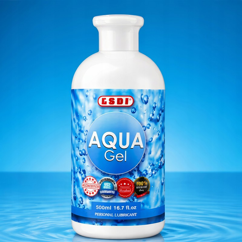 Лубрикант Aqua Gel 500 мл Інтимний гель на водній основі Зволожуючий для сексу Ковзання